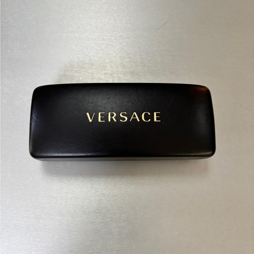 Versace Black and Sunglasses Case